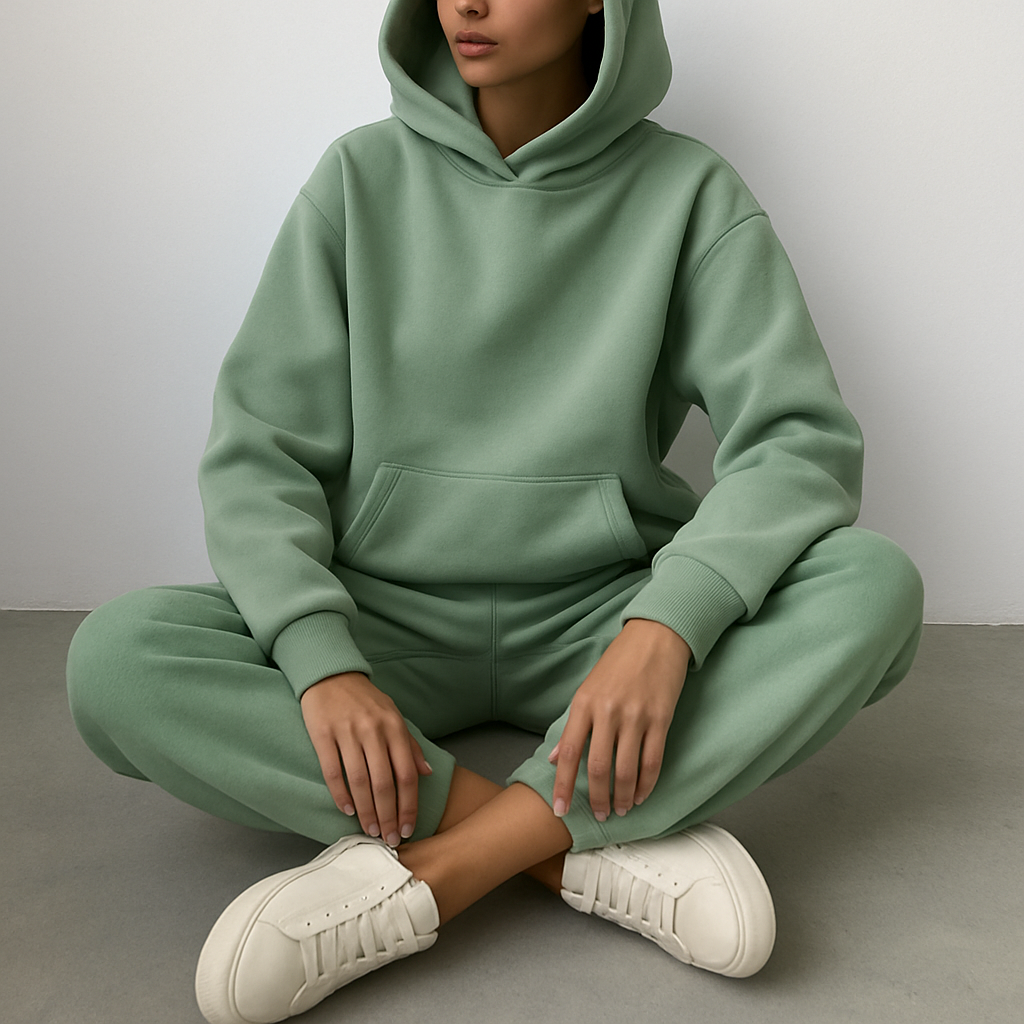 Ladies Hooded Jogger Set