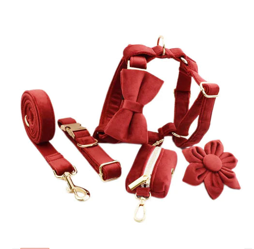 Velvet Fabric Dog Collar