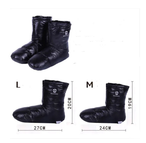 Duck Down Winter Waterproof Foot Covers for Camping