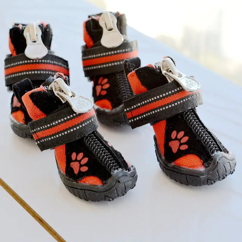 Printed Suede Cotton Shoes for Medium and Large Dogs