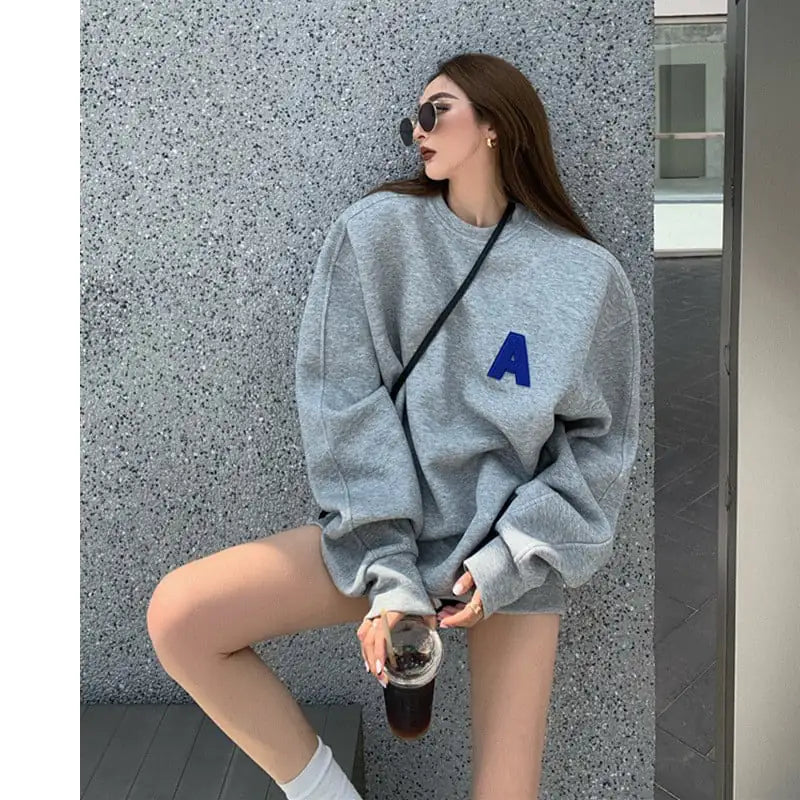 Womans Oversized Letter Sweater