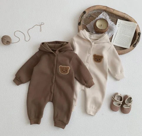 Winter Hooded Onesie for Infants