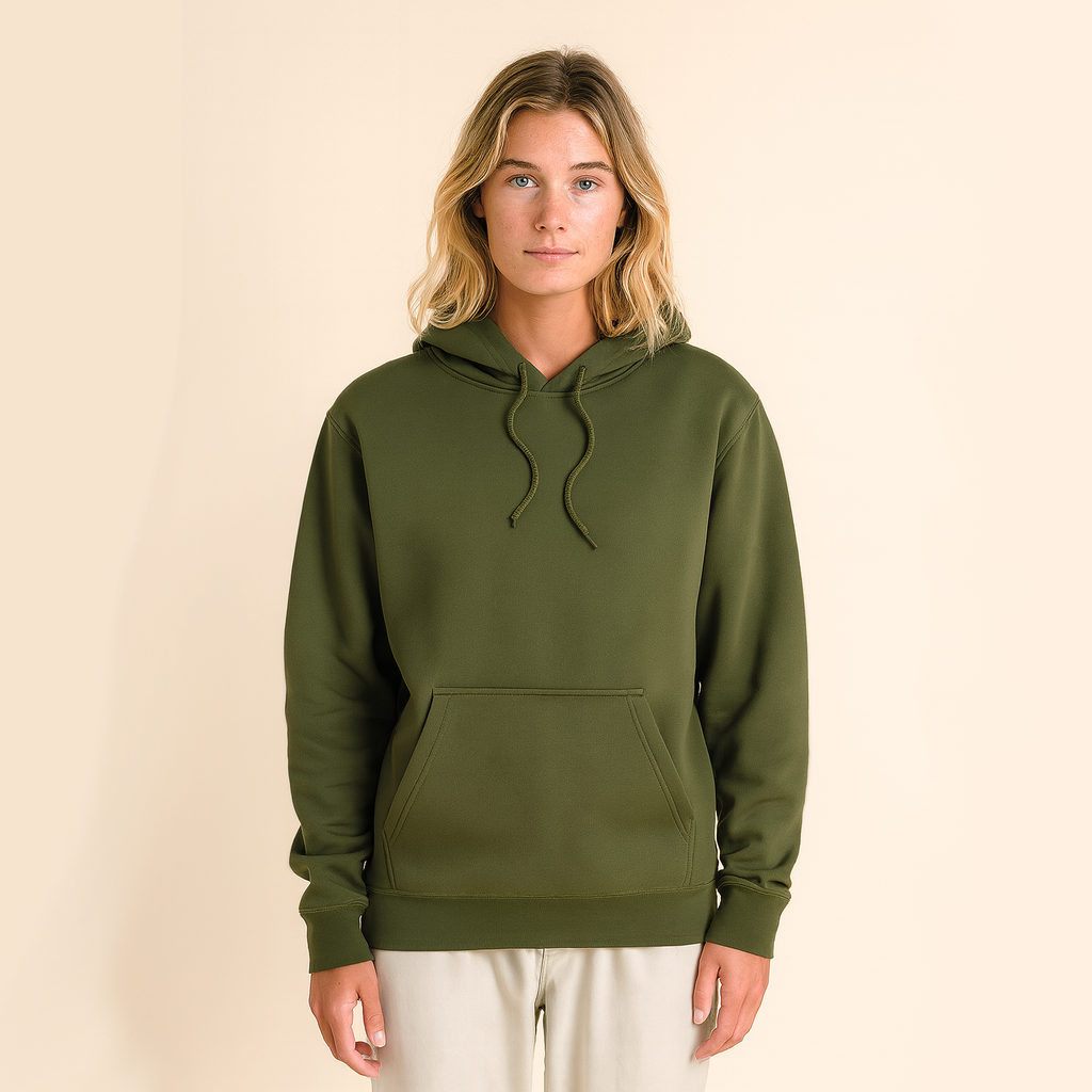 Unisex Cotton Pullover Hoodie