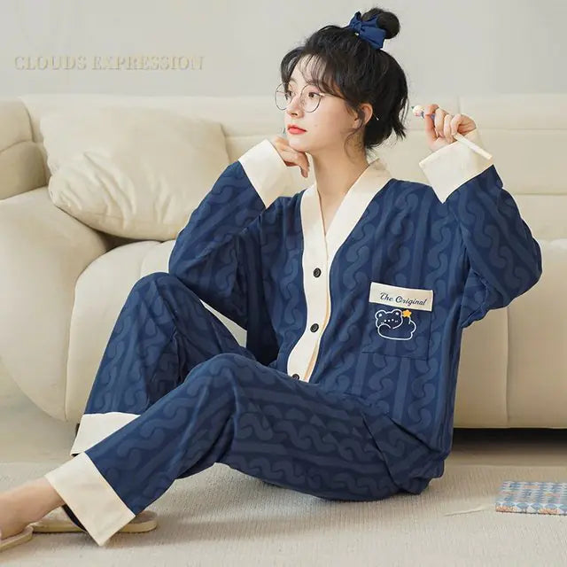 Womans Cartoon Pajamas Set