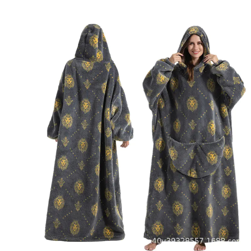 Long Oversized Cozy Blanket Hoodie
