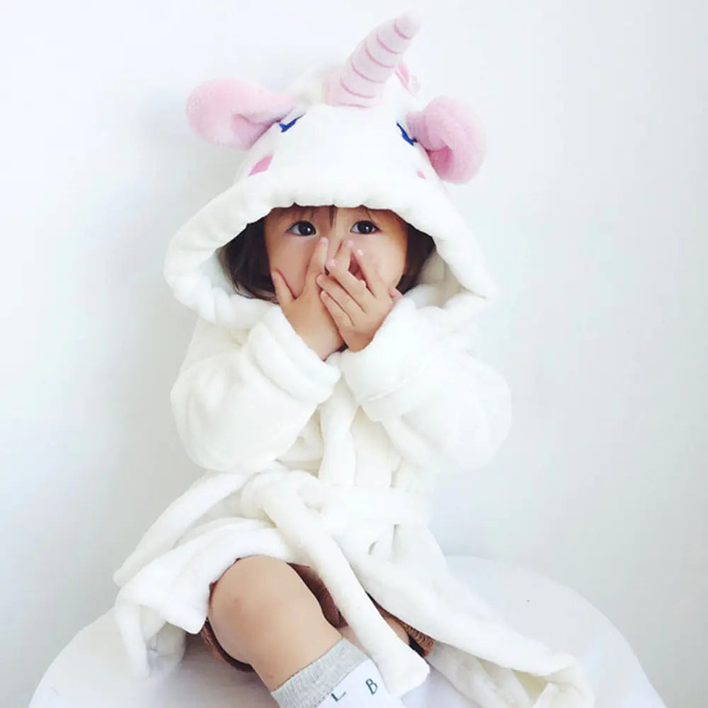 Unicorn Pajamas and Robe for Girls