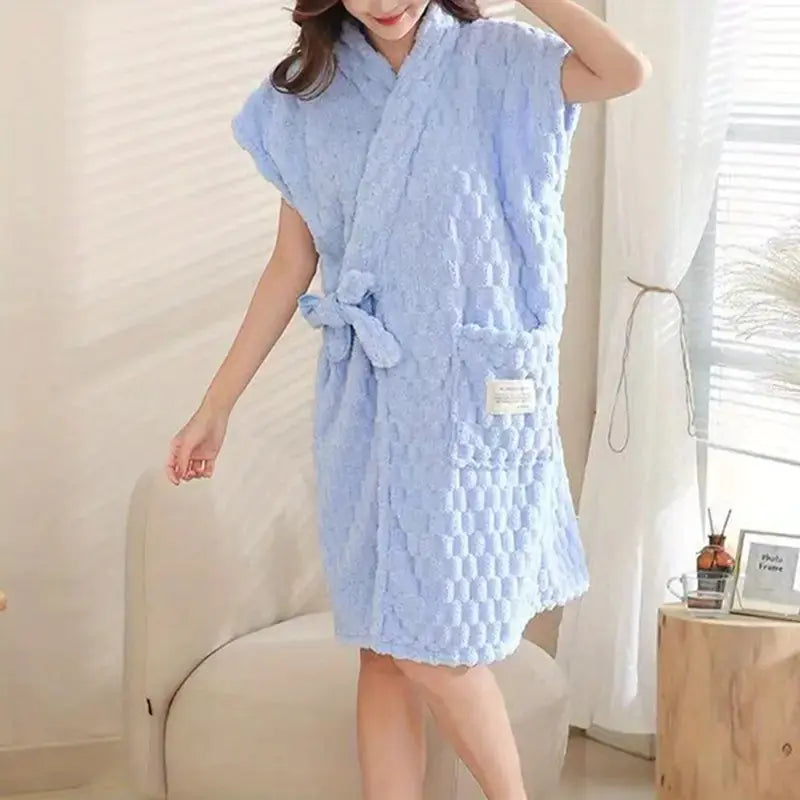 Yunduoge Girls' Absorbent Bath Skirt Robe