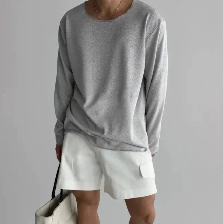 Men's Light Knit Long-Sleeve Tee