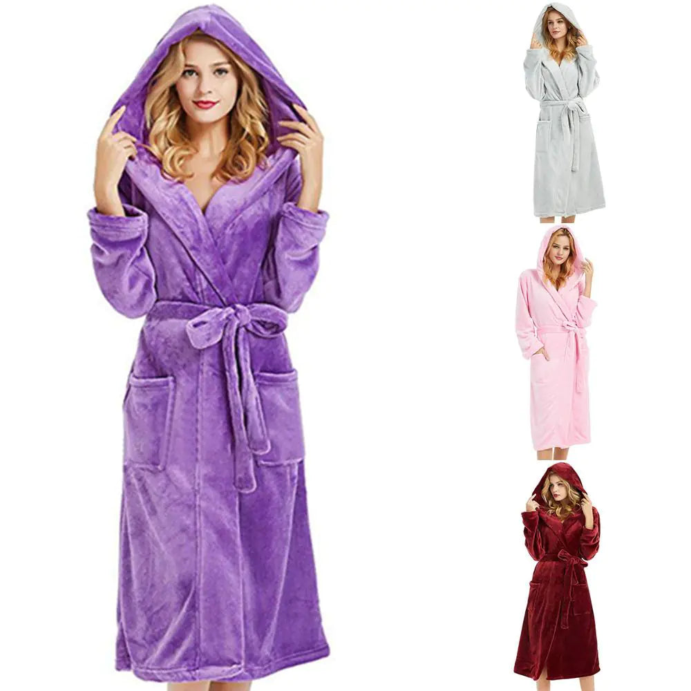 Women's Plus-Size Long Bathrobe