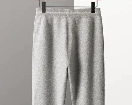 Men Solid Color Cashmere Pants