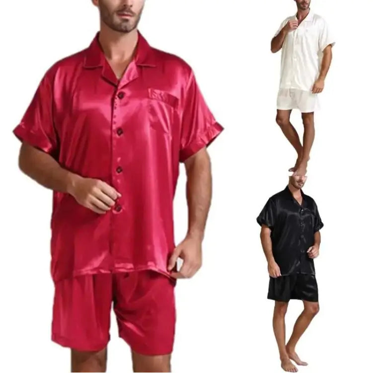 Men's Solid Color Pajamas Set