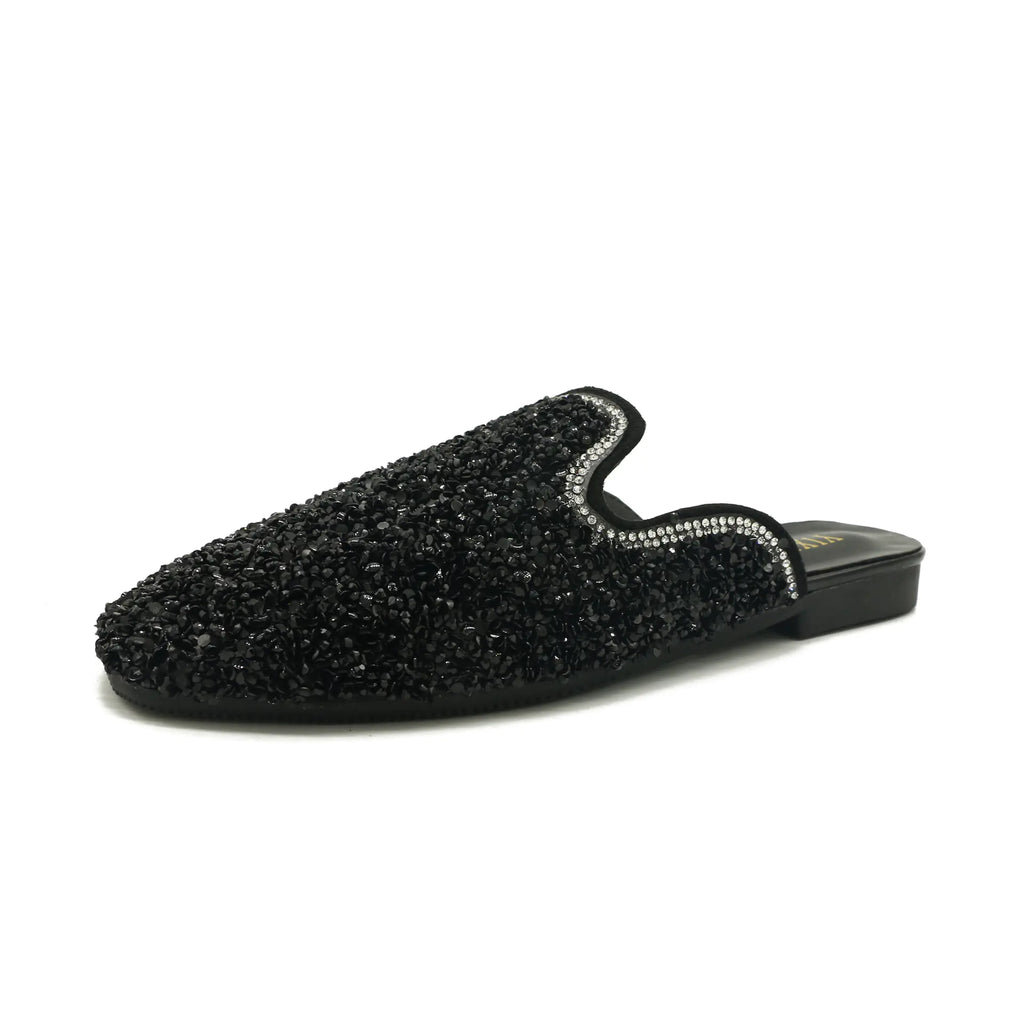 Ladies Sequinned Slippers