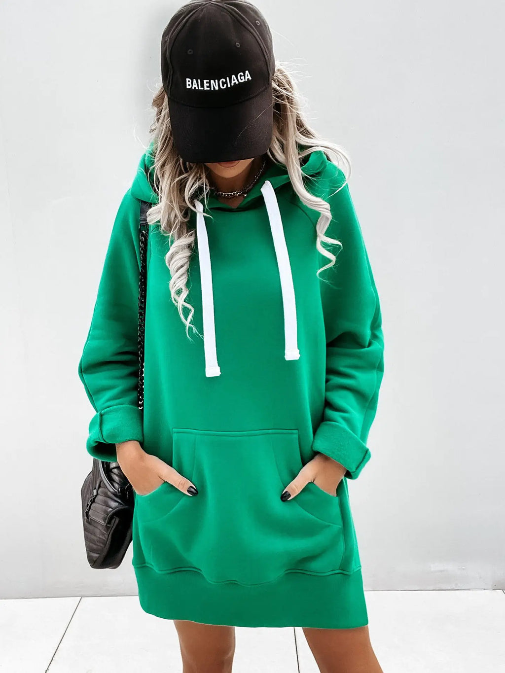 Hooded Long Fleece Sweater