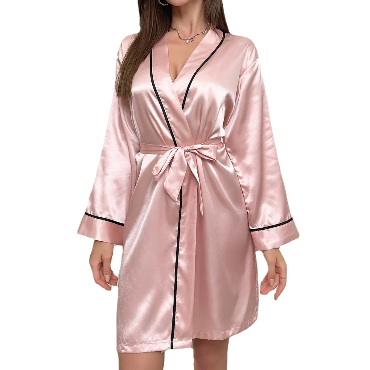 Ladies' Silk-Feel Robe and Nightwear