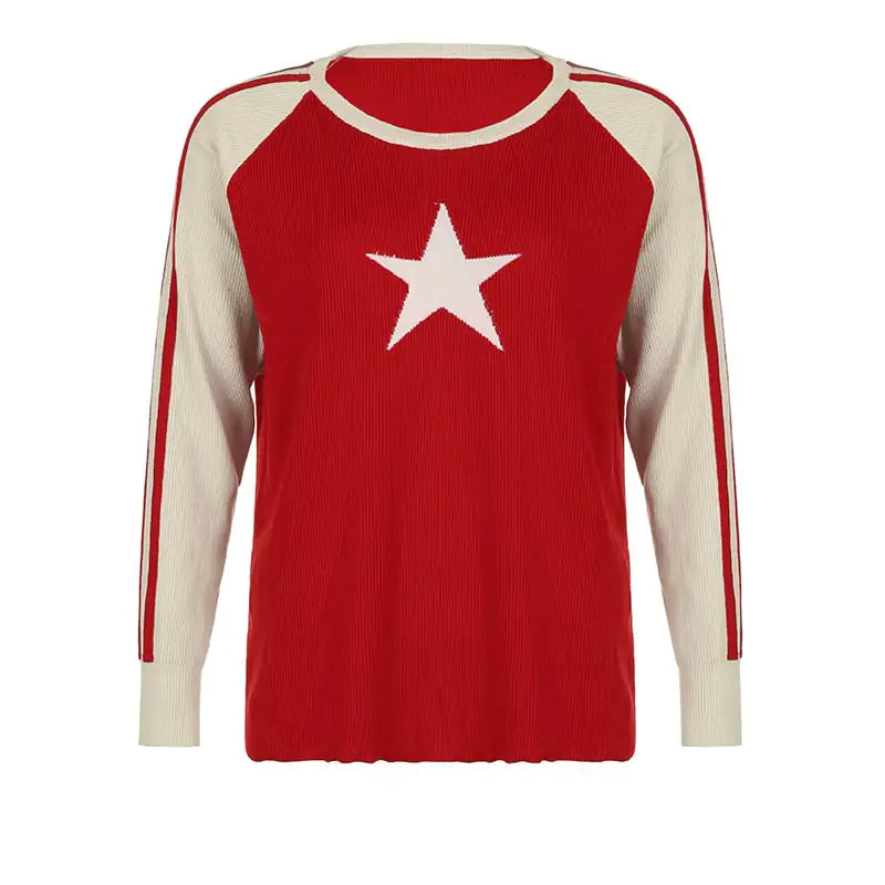 Old School Women's Loose Top Wool Sweater