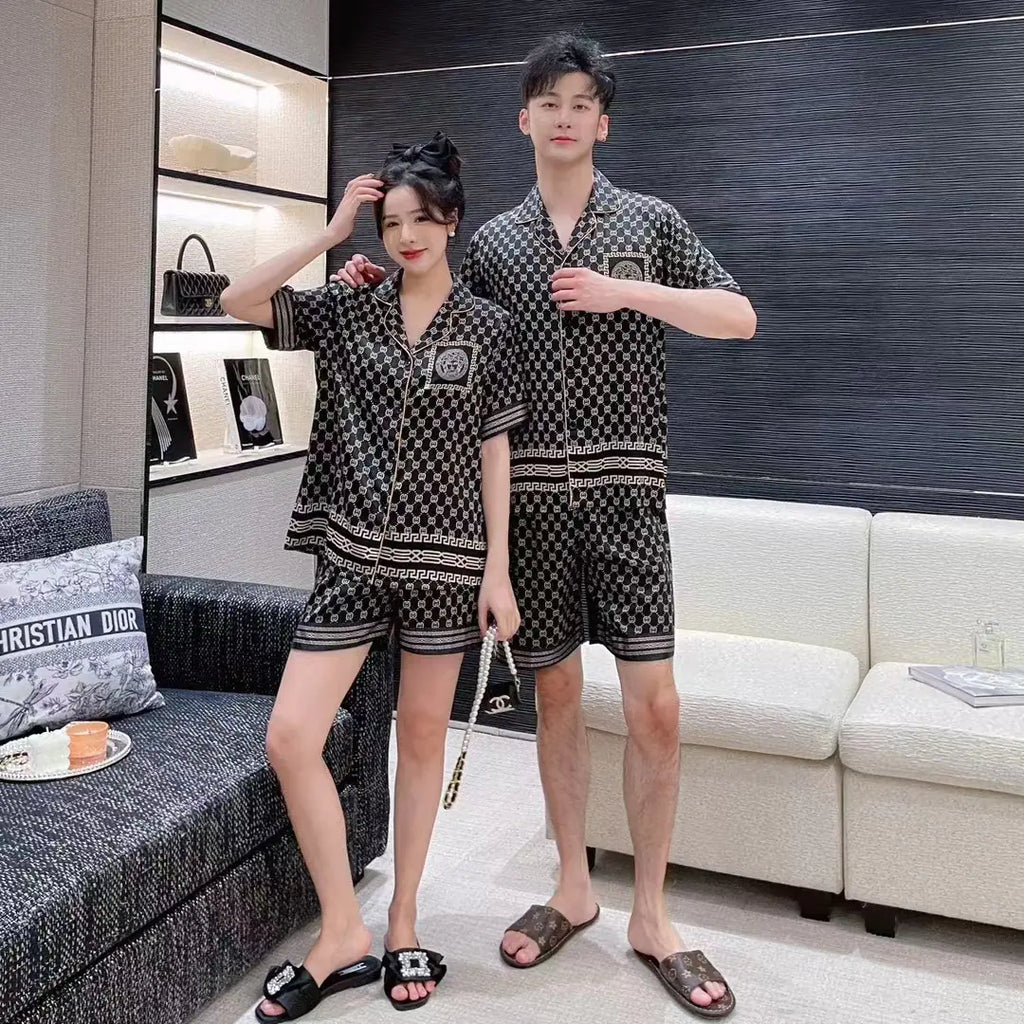 Couple Pyjamas - Short Sleeve & Shorts