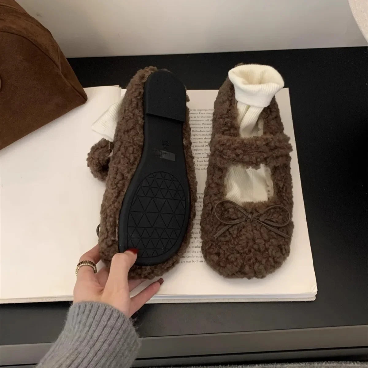 Fur Lined Ballet Flats