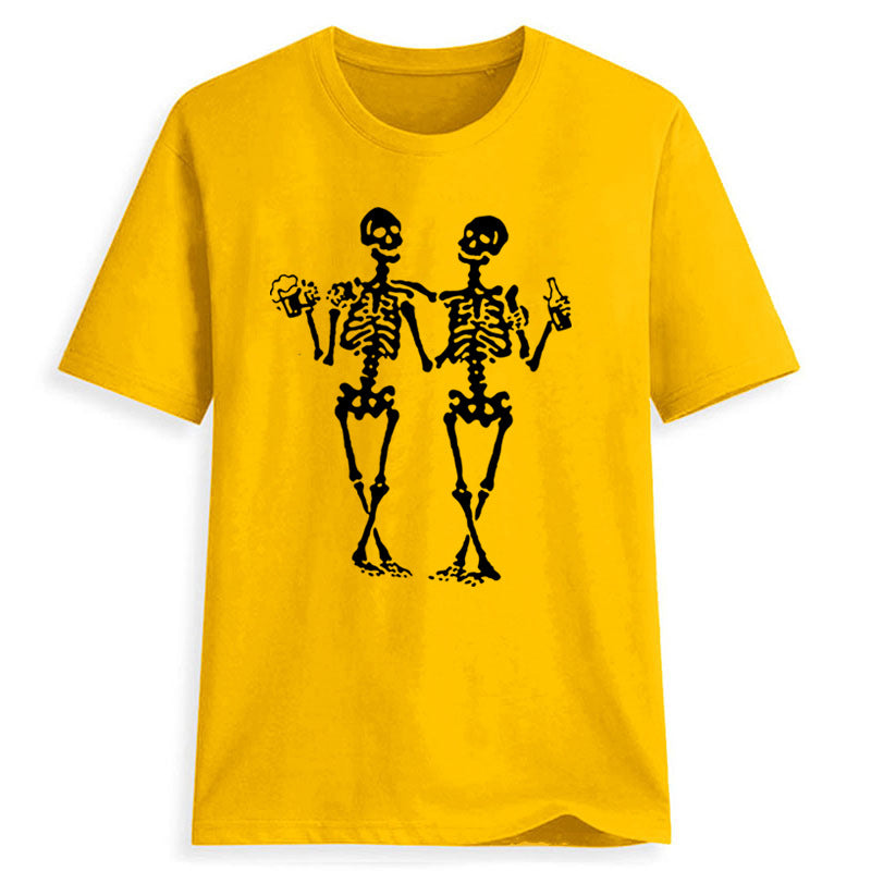 Dancing Skull Beer Tee for woman