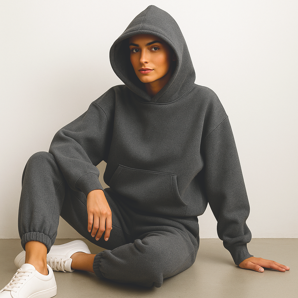 Ladies Hooded Jogger Set