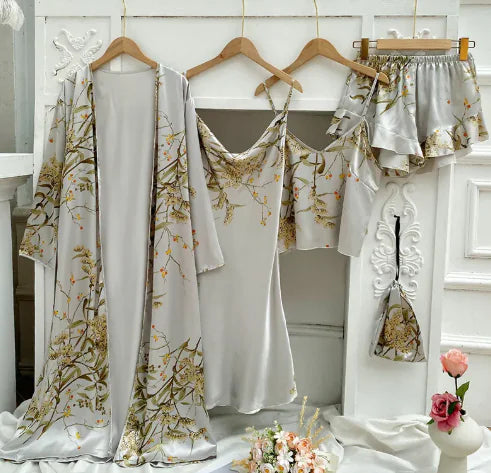 Women's Cherry Print Pajama Set