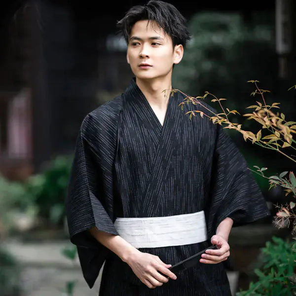 Mens Japanese Kimono Bathrobe