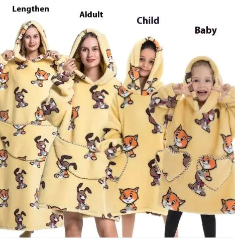 Family Lazy Blanket Hoodie