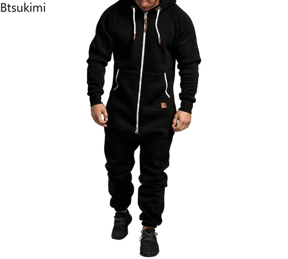 Hoodie Zipper Jumpsuit