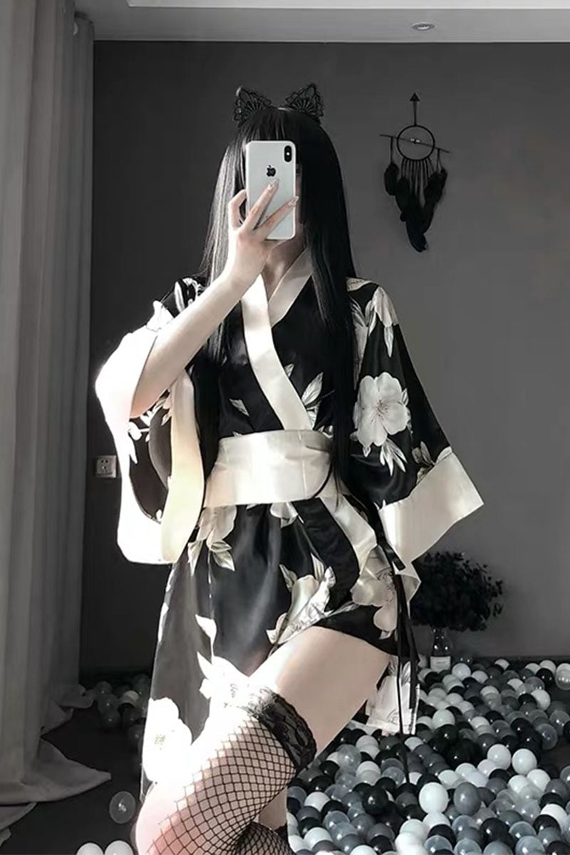 Japanese Kimono Bathrobe Set