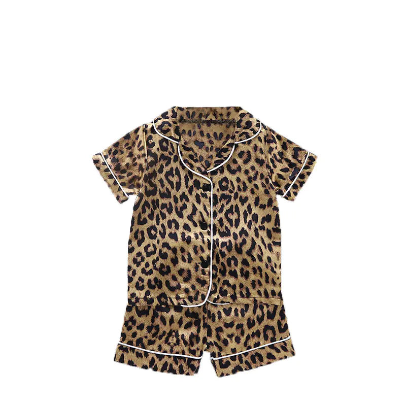 Kids' Leopard Print Sleepwear Set