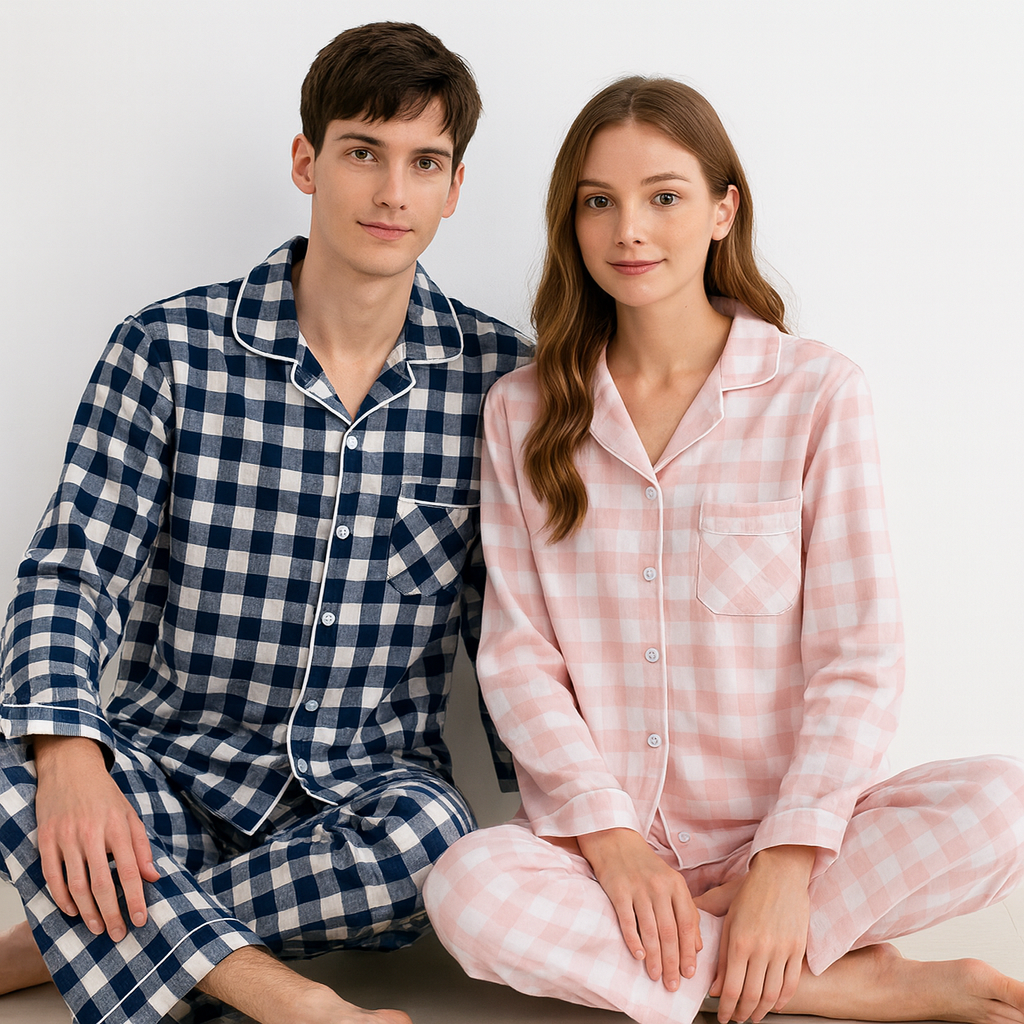 Plaid Pyjamas for Couples