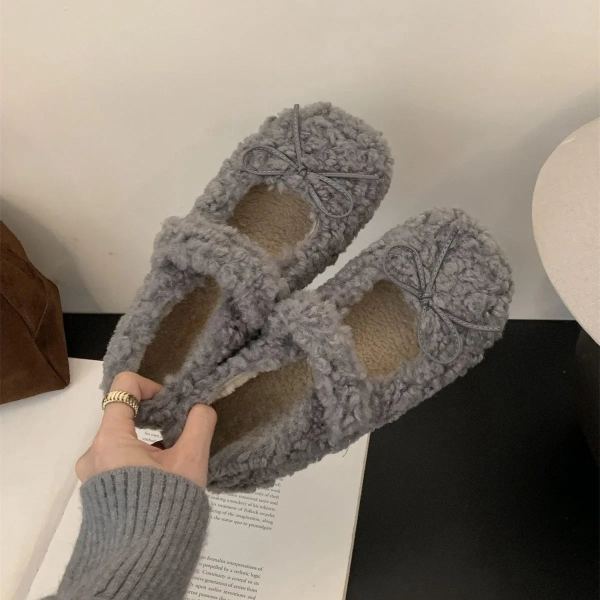 Fur Lined Ballet Flats