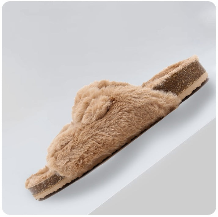 Furry Cotton Slippers