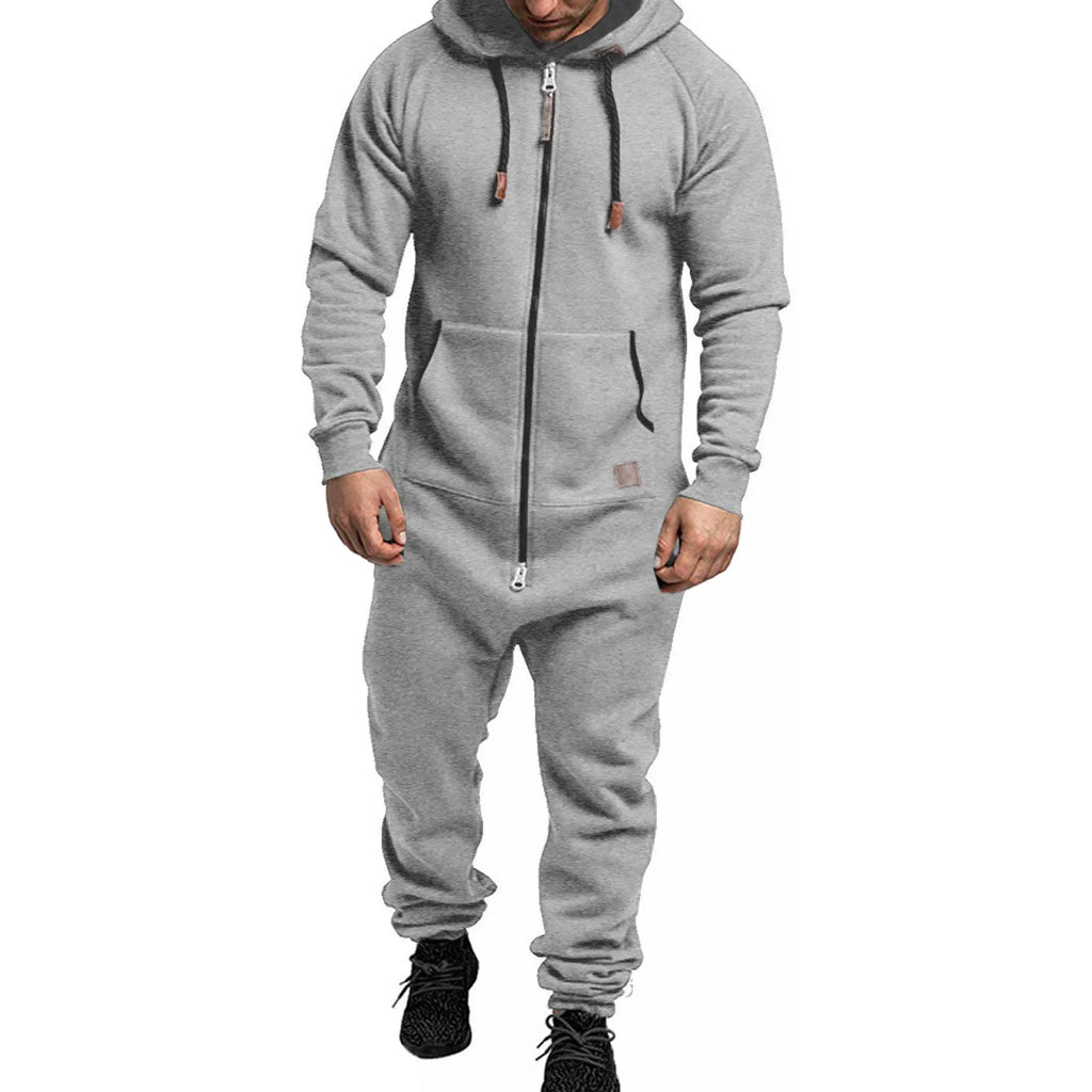 Hoodie Zipper Jumpsuit
