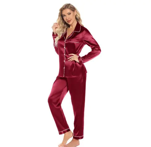 Women's Satin Pyjamas Set