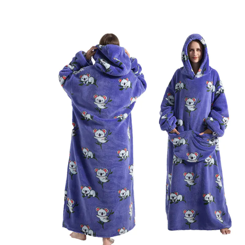 Long Oversized Cozy Blanket Hoodie