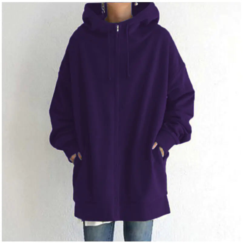 Ladies' Cozy Full-Zip Fleece Hoodie