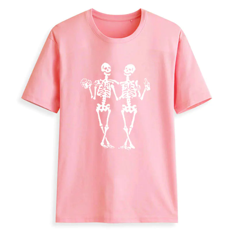 Dancing Skull Beer Tee for woman