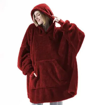 Big Pocket Hooded Blanket