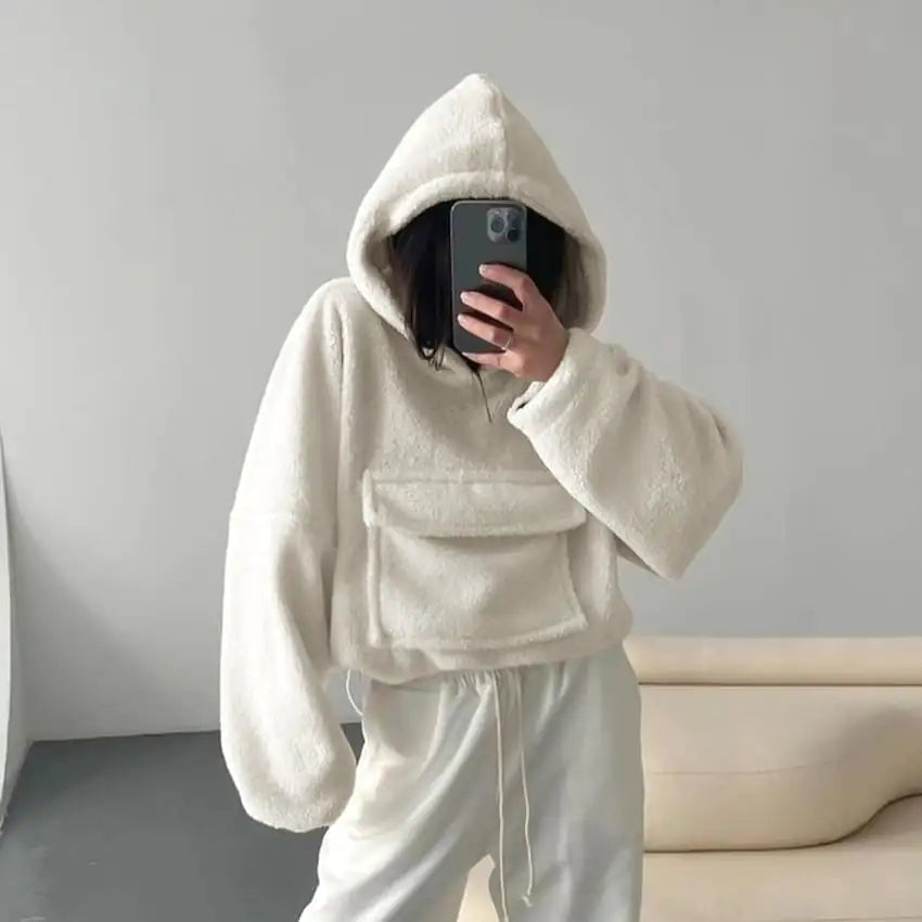 Knitted Lambswool Hooded Sweater