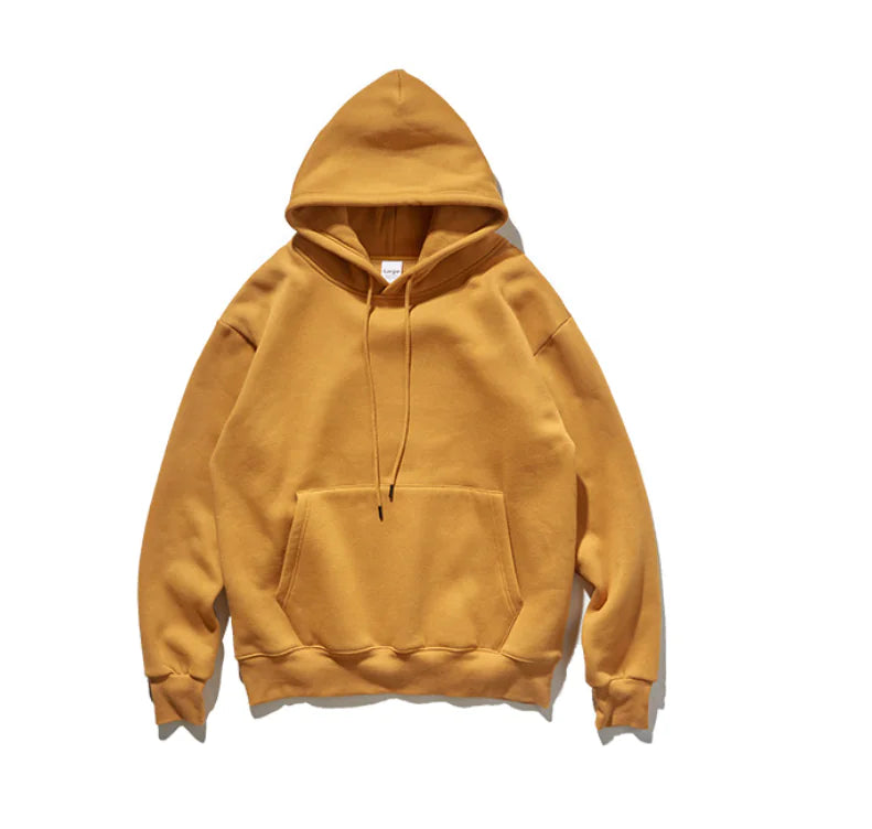 Thick Fleece Oversized Hooded Sweatshirt for Men