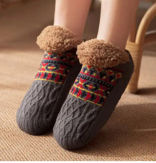 Fur Lined Slipper Socks