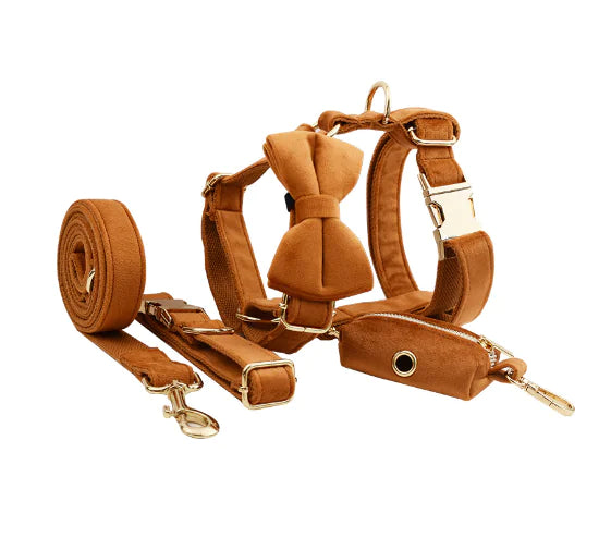 Velvet Fabric Dog Collar