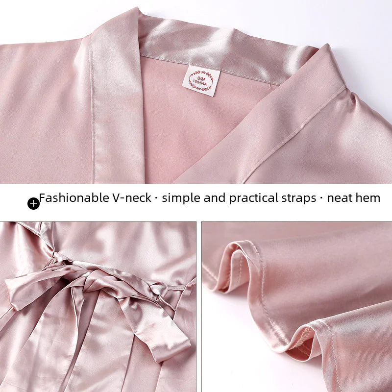 Women's Silk Satin Robe