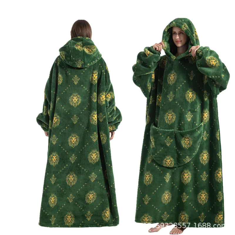 Long Oversized Cozy Blanket Hoodie