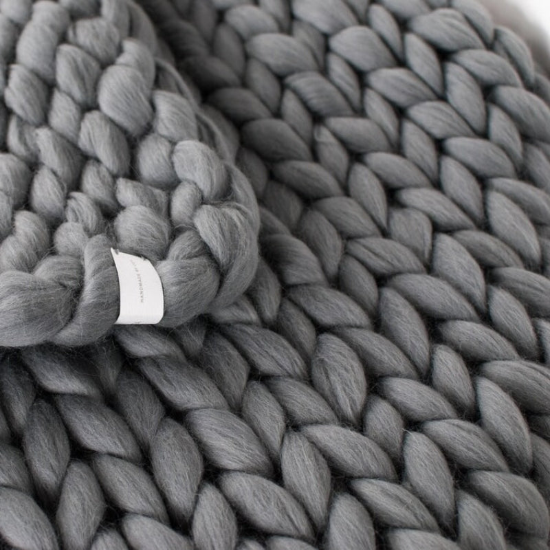 Chunky Knit Sofa Blanket