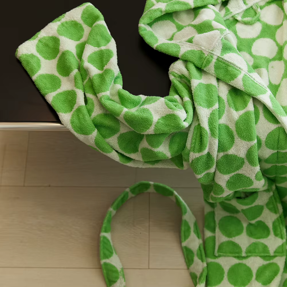The Dawson Robe - Polka Dot Cotton Bathrobe