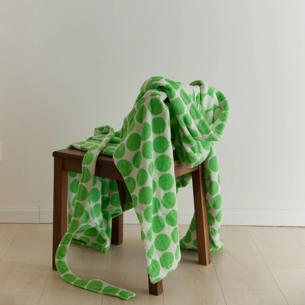 The Dawson Robe - Polka Dot Cotton Bathrobe