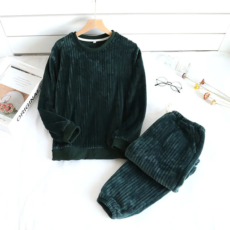 Couples Coral Fleece Pyjamas