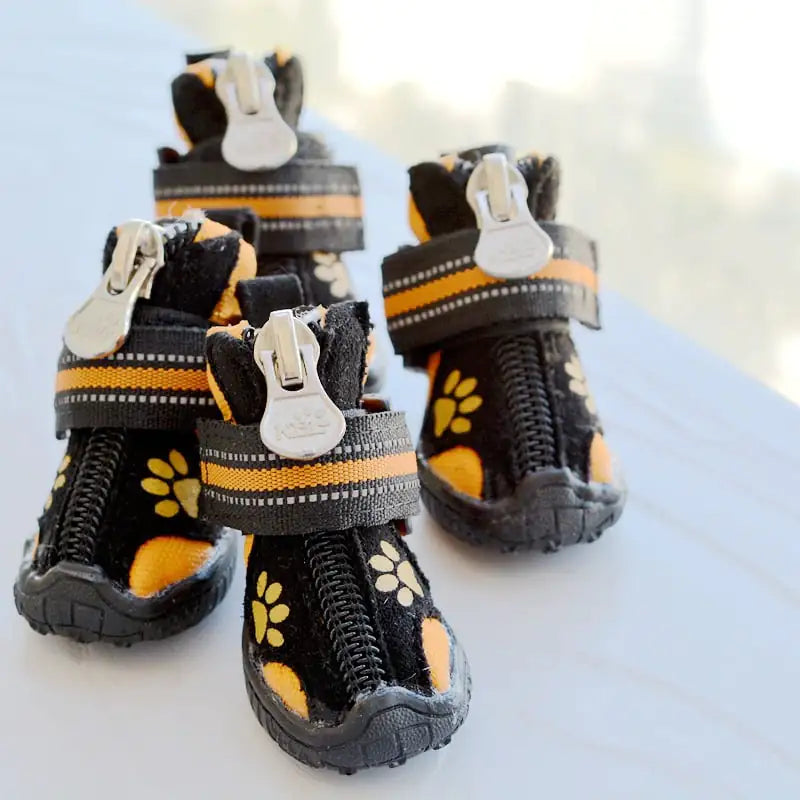 Printed Suede Cotton Shoes for Medium and Large Dogs