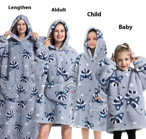 Family Lazy Blanket Hoodie
